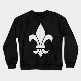 fleur de lis (silver) Crewneck Sweatshirt